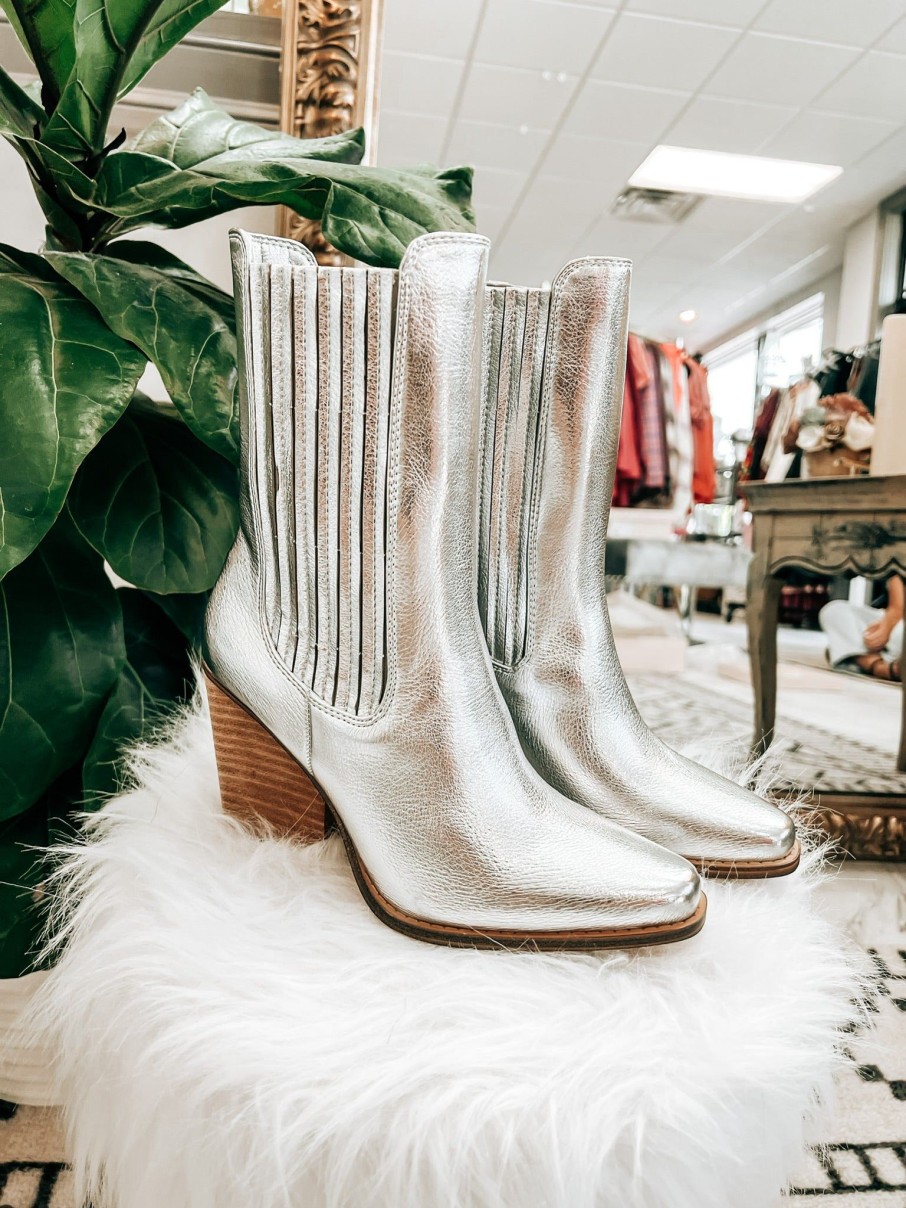 Clothing Chinese Laundry | Cali Metallic Bootie Silver