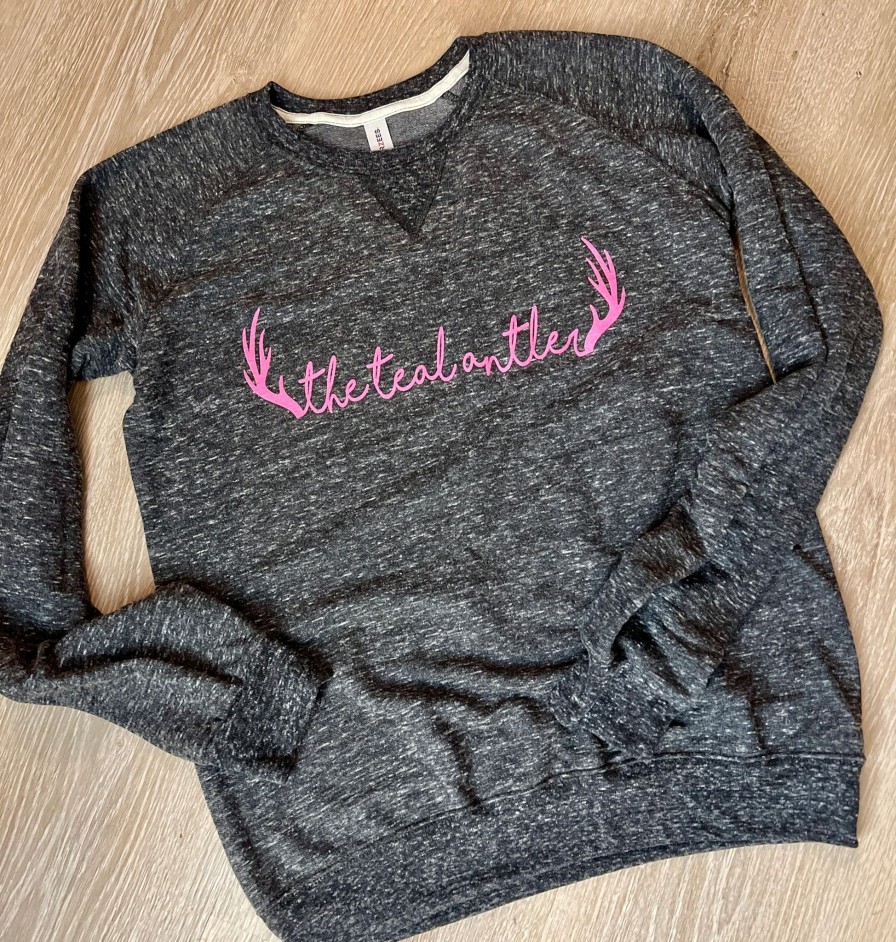 Clothing Fox & Owl | Hot Pink Tta Logo Crew Neck