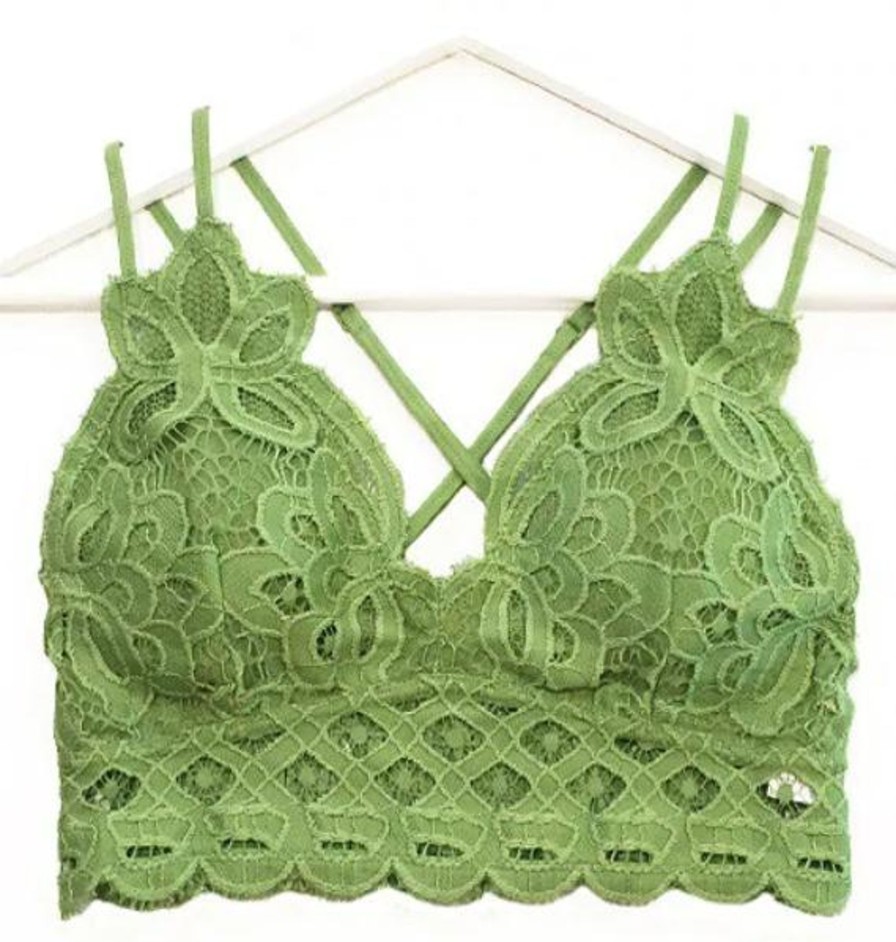 Clothing Anemone Bralettes | Bralette - Avocado