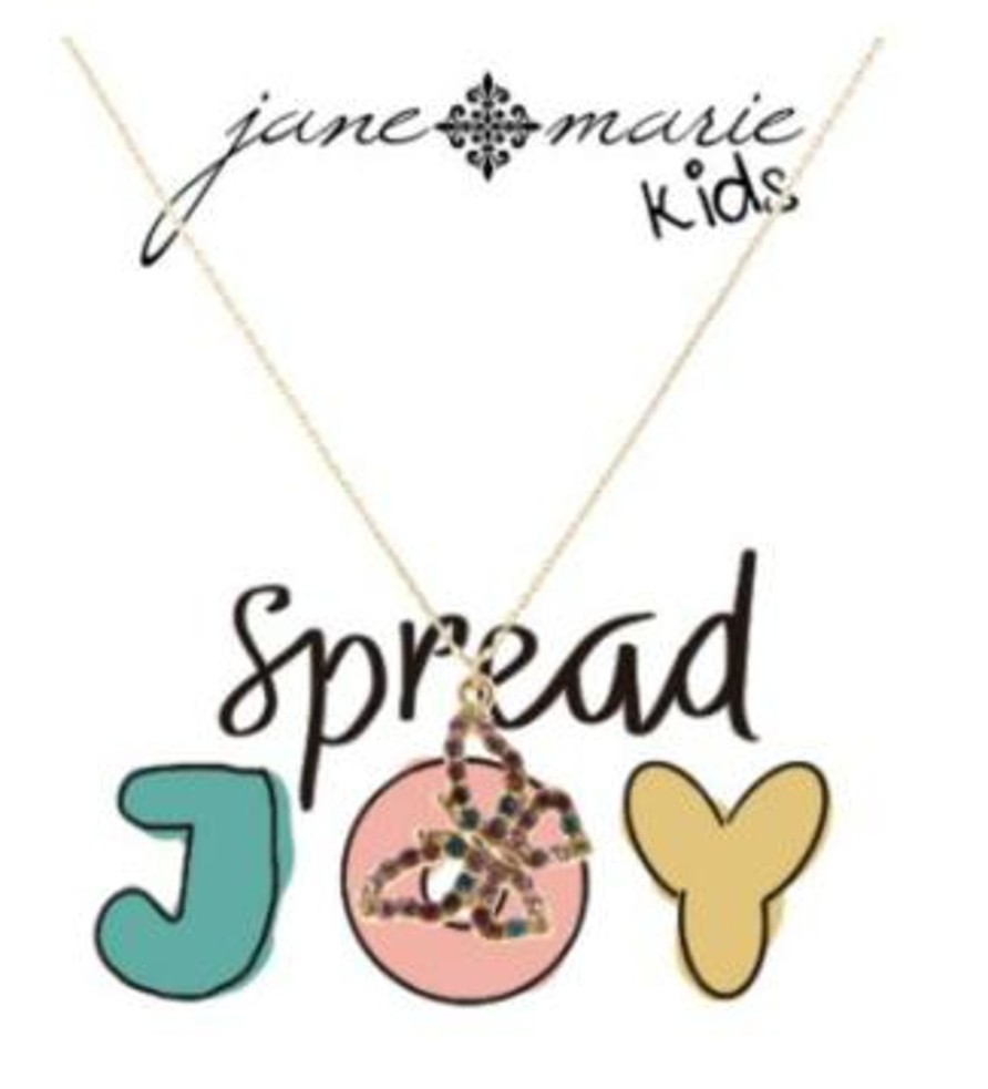 Clothing Jane Marie | Kids Multi Crystal Butterfly Necklace