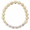 Accessories Jane Marie Bracelets | Blessed Gold Beaded Stretch Bracelet