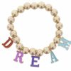 Clothing Jane Marie | Jm Kids Gold Multicolored Say It Bracelet