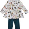 Clothing Honeydew | Floral Animal Kids Set