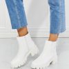 Clothing Trendsi | What It Takes Lug Sole Chelsea Boots In White