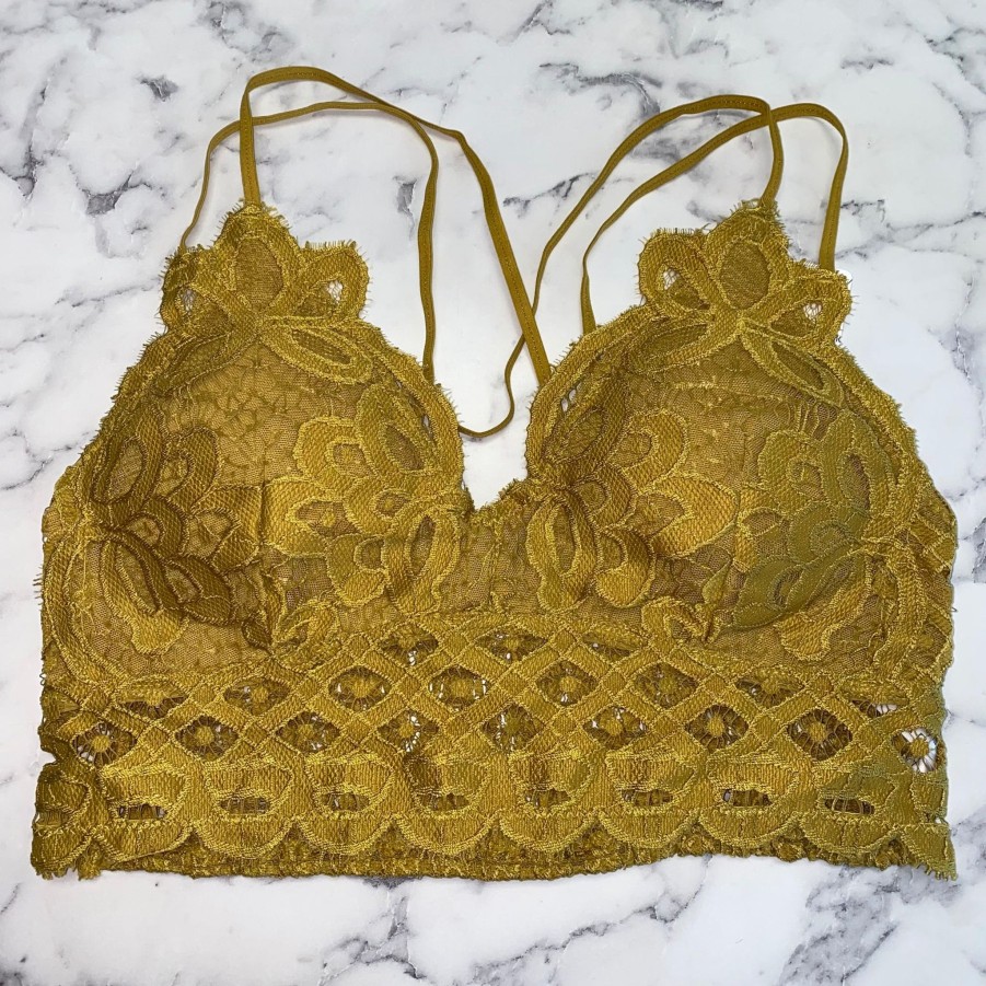 Clothing Anemone Bralettes | Bralette - Sheen Gold