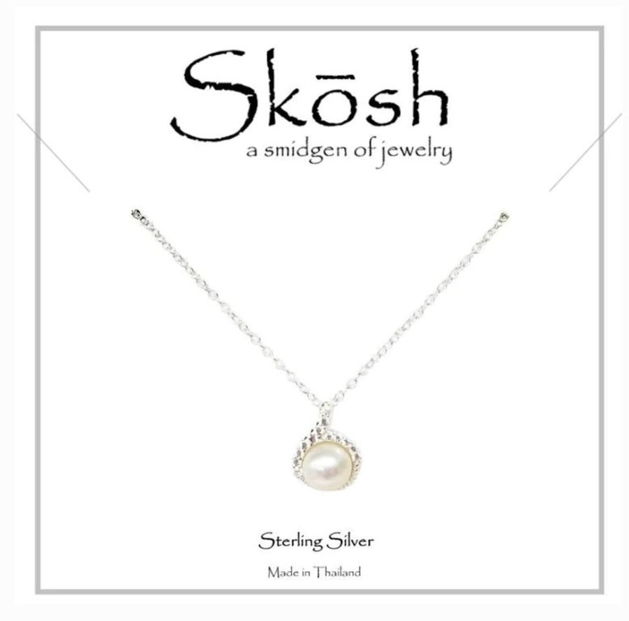 Clothing Skosh | Skosh Pearl & Half Cz Necklace