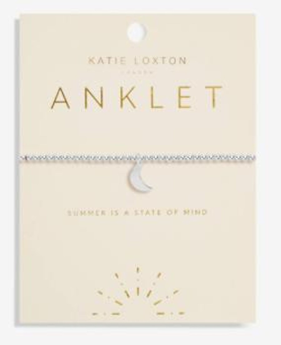 Clothing Katie Loxton | Anklet - Silver Moon