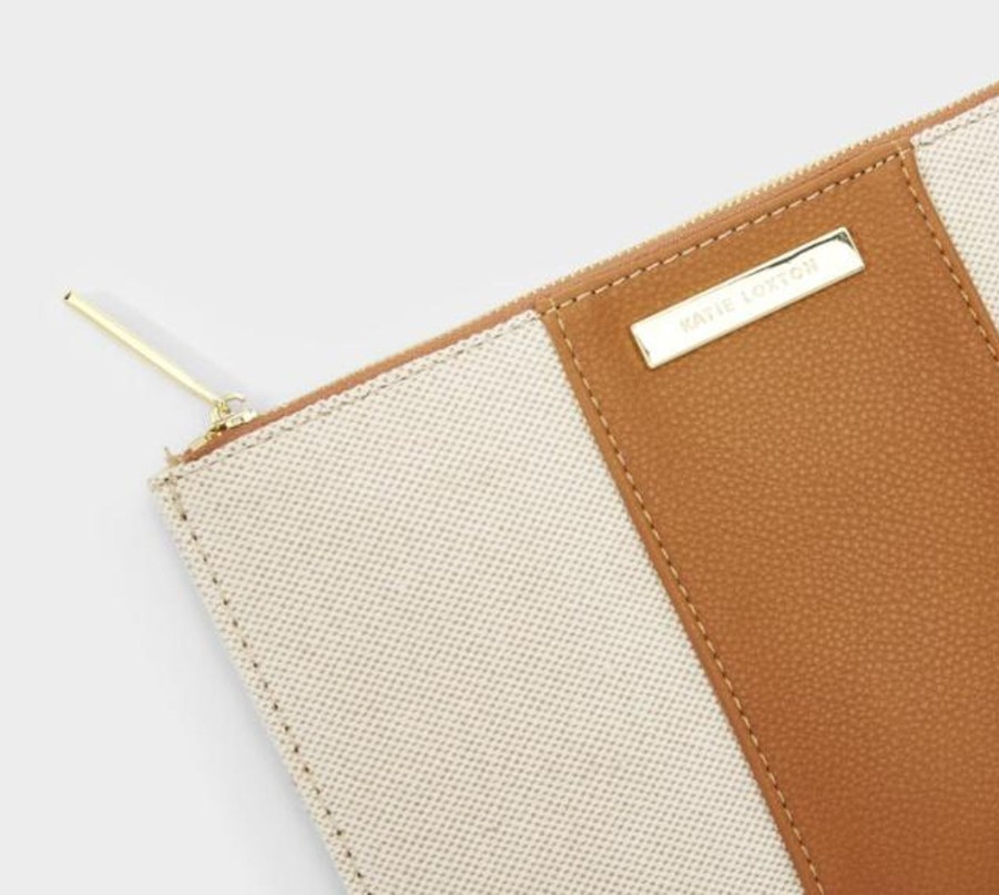 Accessories Katie Loxton | Amalfi Canvas Pouch Cream/Light Brown