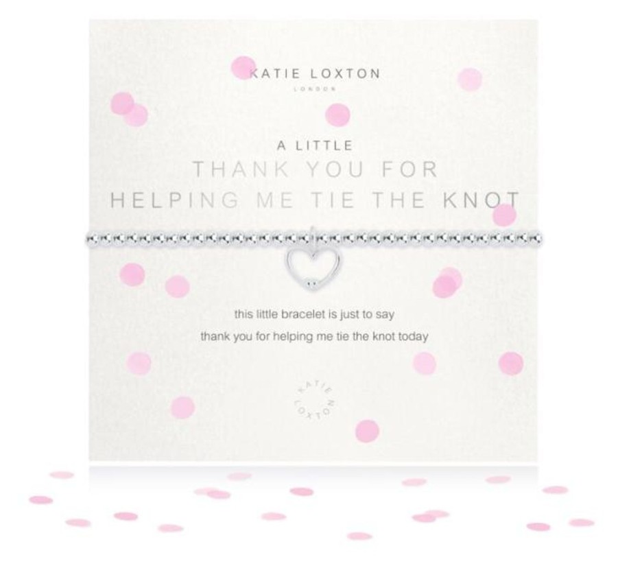 Clothing Katie Loxton | Thank You For Helping Me Tie The Knot Bracelet