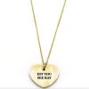 Clothing Metal Marvels | Eff You See Kay Heart Shaped Necklace