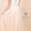 Clothing Naria Anna | Embroidered Applique Formal Gown