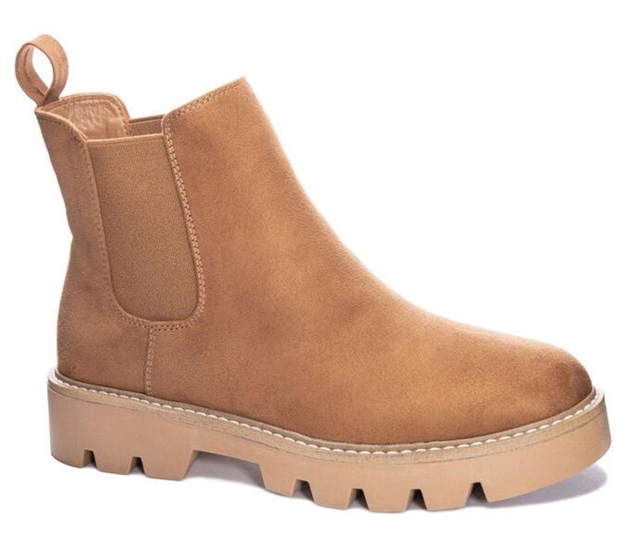 Clothing Chinese Laundry | Tan Piper Fine Suede Boots