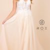 Clothing Naria Anna | Embroidered Applique Formal Gown