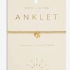 Accessories Katie Loxton | Anklet - Hammered Heart Gold