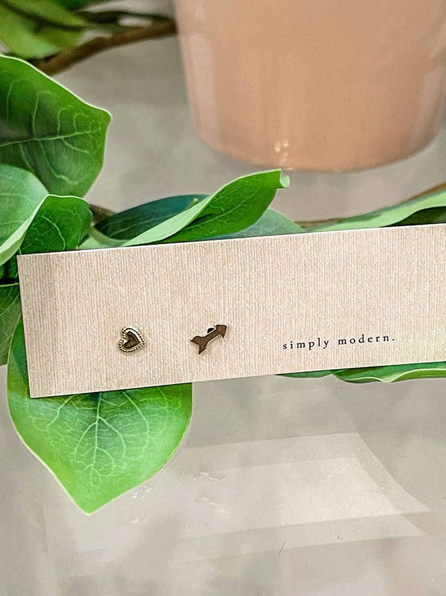 Clothing Simply Modern | Romantic Love Stud Earrings