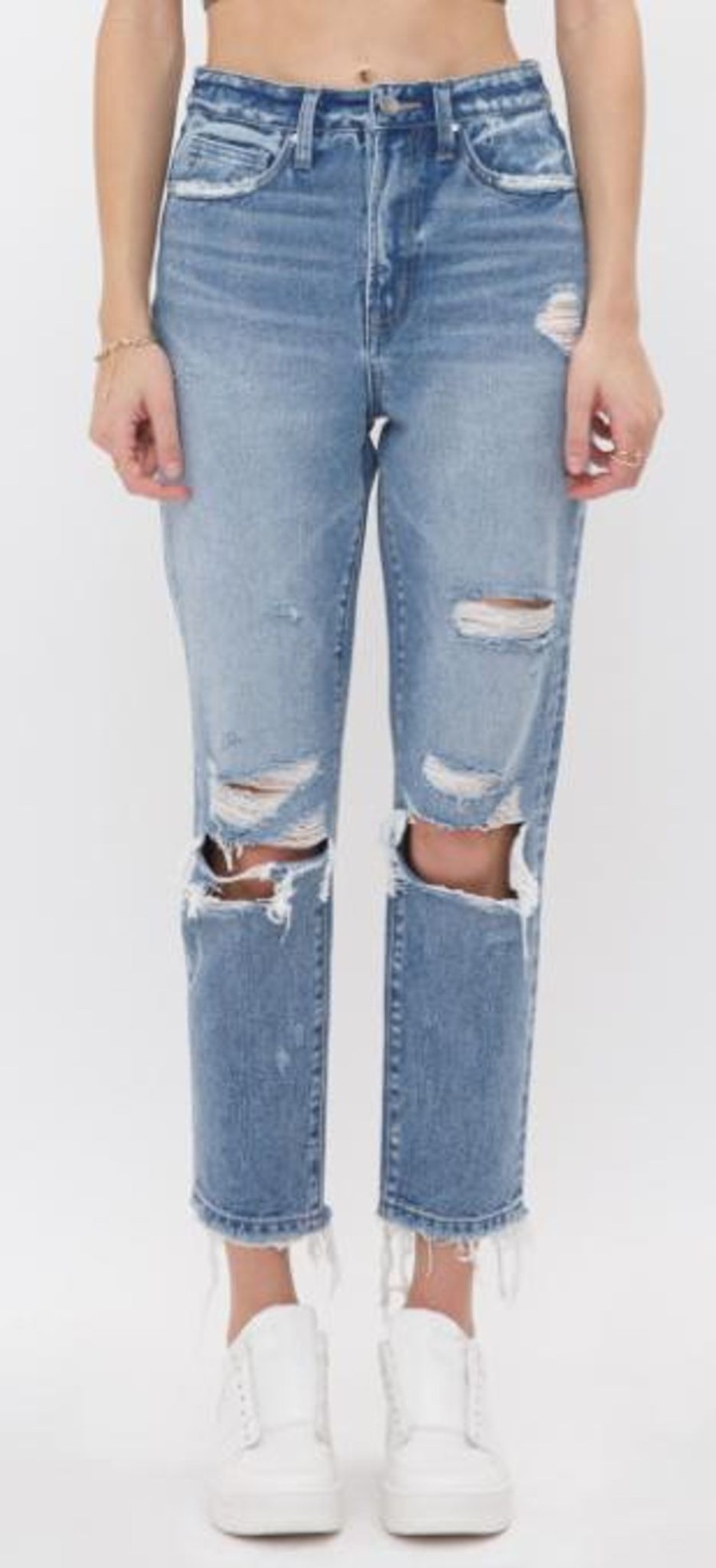 Clothing Mica Denim Mica Denim | Jacquart - Rigid Super High Mom Jean