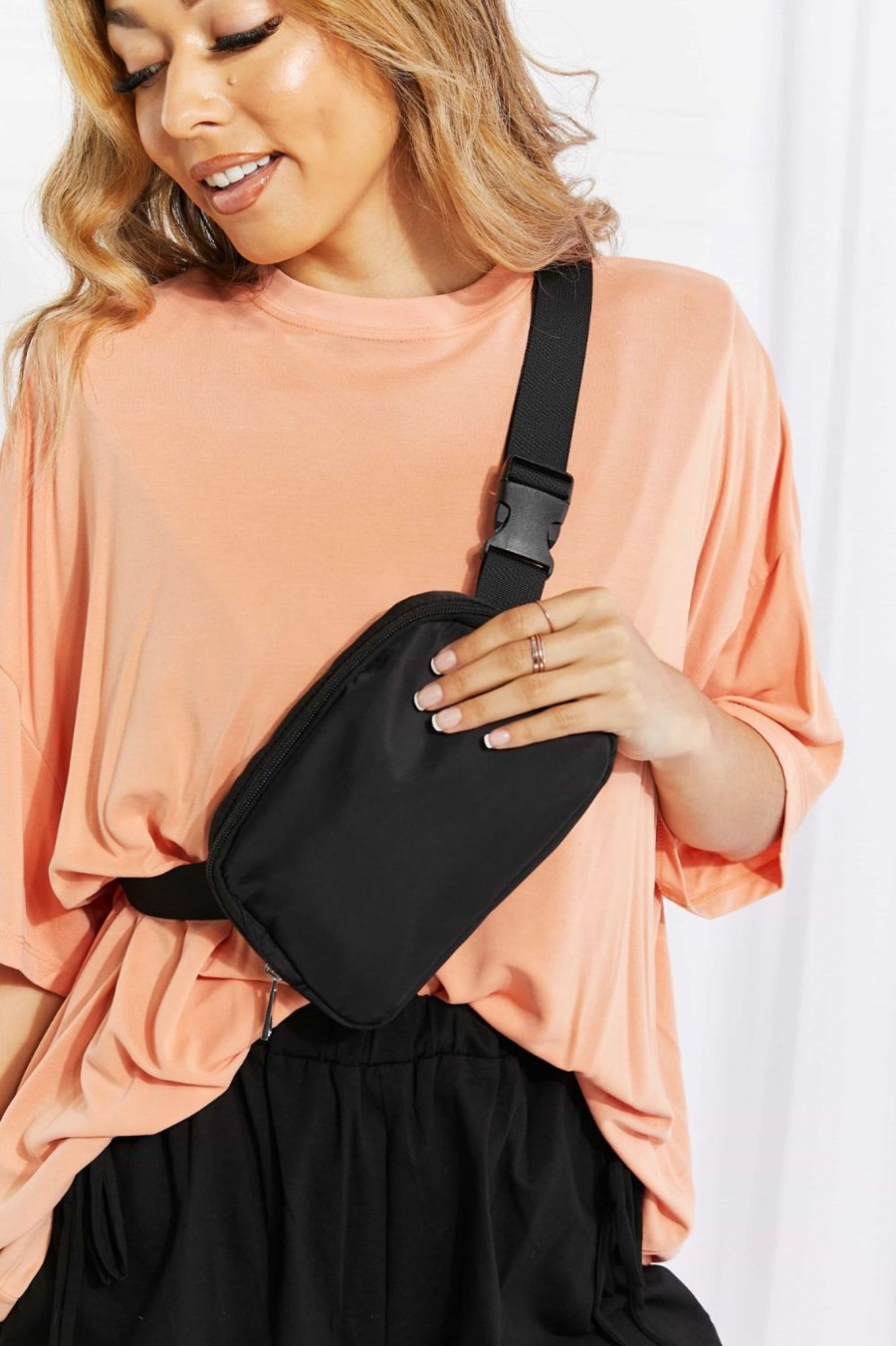 Clothing Trendsi | Buckle Zip Closure Fanny Pack