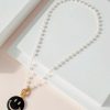 Clothing Avenue Zoe | Pearl Beads Smile Charm Necklace