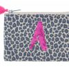 Clothing Jane Marie | Jm Kids Initial Leopard Pencil Bag