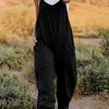 Clothing Trendsi | Double Takev-Neck Sleeveless Jumpsuit With Pocket